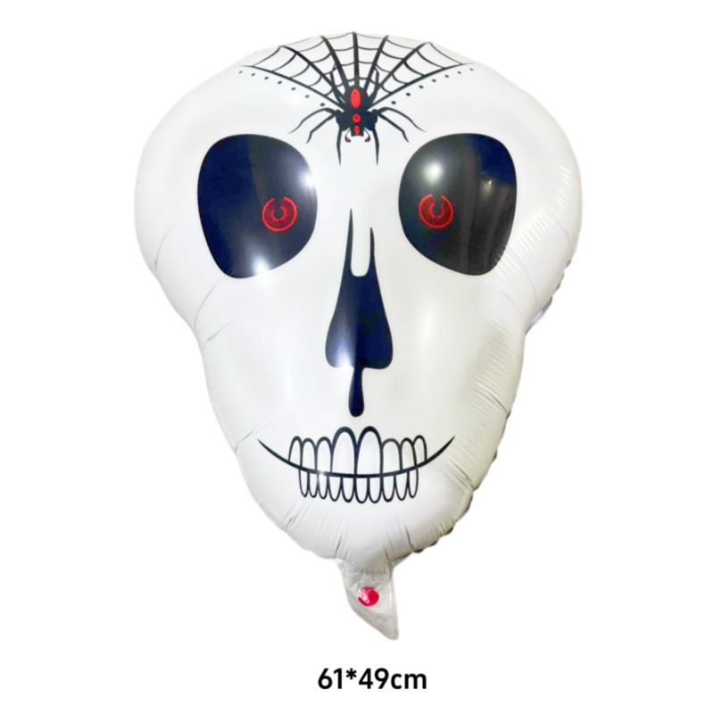 Globo de película de aluminio de Halloween nuevo tema de bruja de dibujos animados calabaza fiesta de Halloween diseño de globos en forma de fantasma