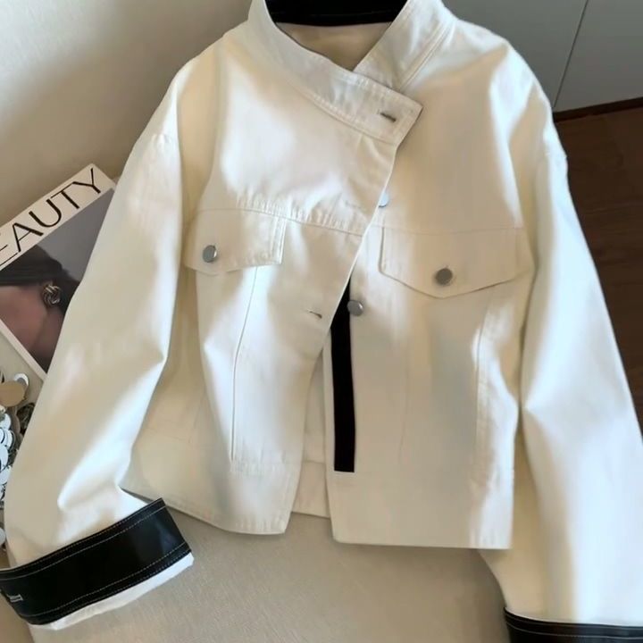 美式复古帅酷慵懒风外套女宽松休闲显瘦炸街春秋季潮流百搭款夹克|undefined