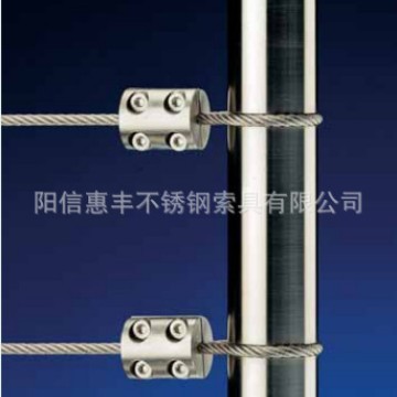 不锈钢316制动器 紧固圆夹头 双股卡头 紧线器钢索拉紧件