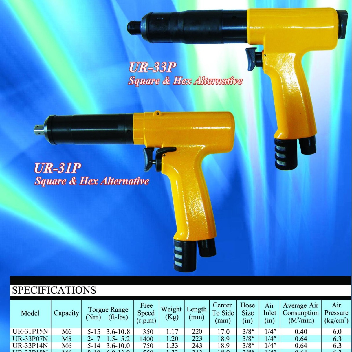 批发NR新捷NEW RAPID品牌枪型扭力自动停止气动螺丝刀24P23K