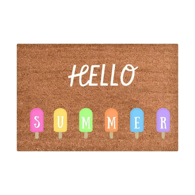 Avtomobil döşəmə paspasları – for Home Entrance, Non-Slip, Water-Absorbent - colorful-summer-4060cm-crystal-velvet