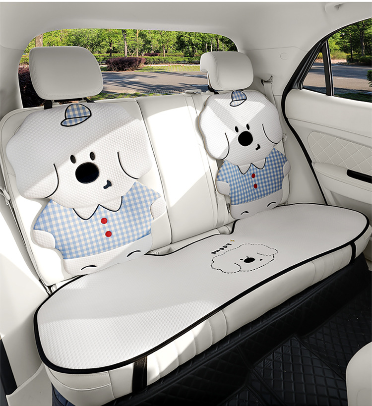 New Daidai Dog Car Seat Cushion, Universal for All Seasons, Single-Piece Driver's Seat Cushion, Cute Seat Cushion for Women