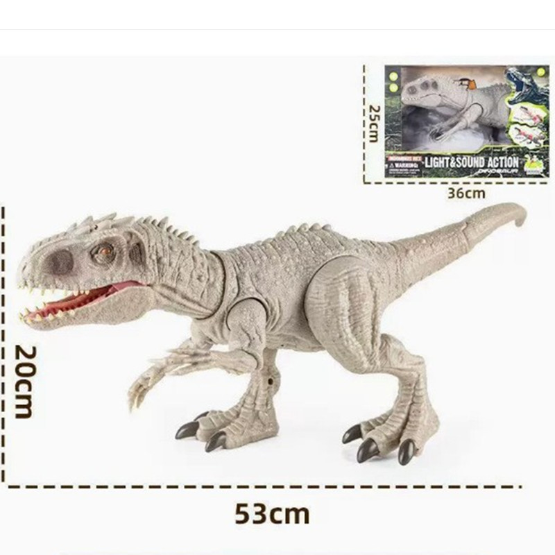 Juguete de Dinosaurio de Simulación con Luz y Sonido de ABS para Niños