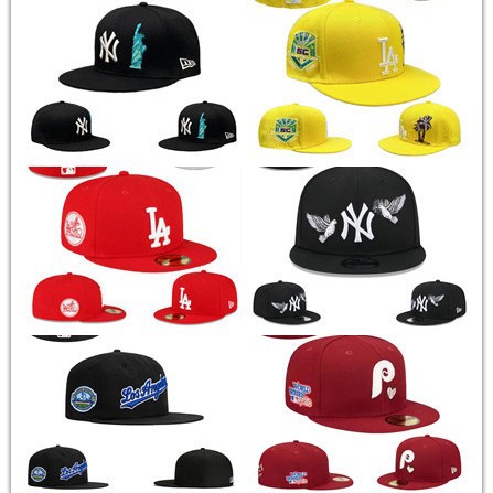 2024 comercio exterior nuevo equipo de béisbol masculino y femenino de LA Dodgers NY gorras de béisbol con tapa completa Baile callejero juvenil gorra de ala ancha