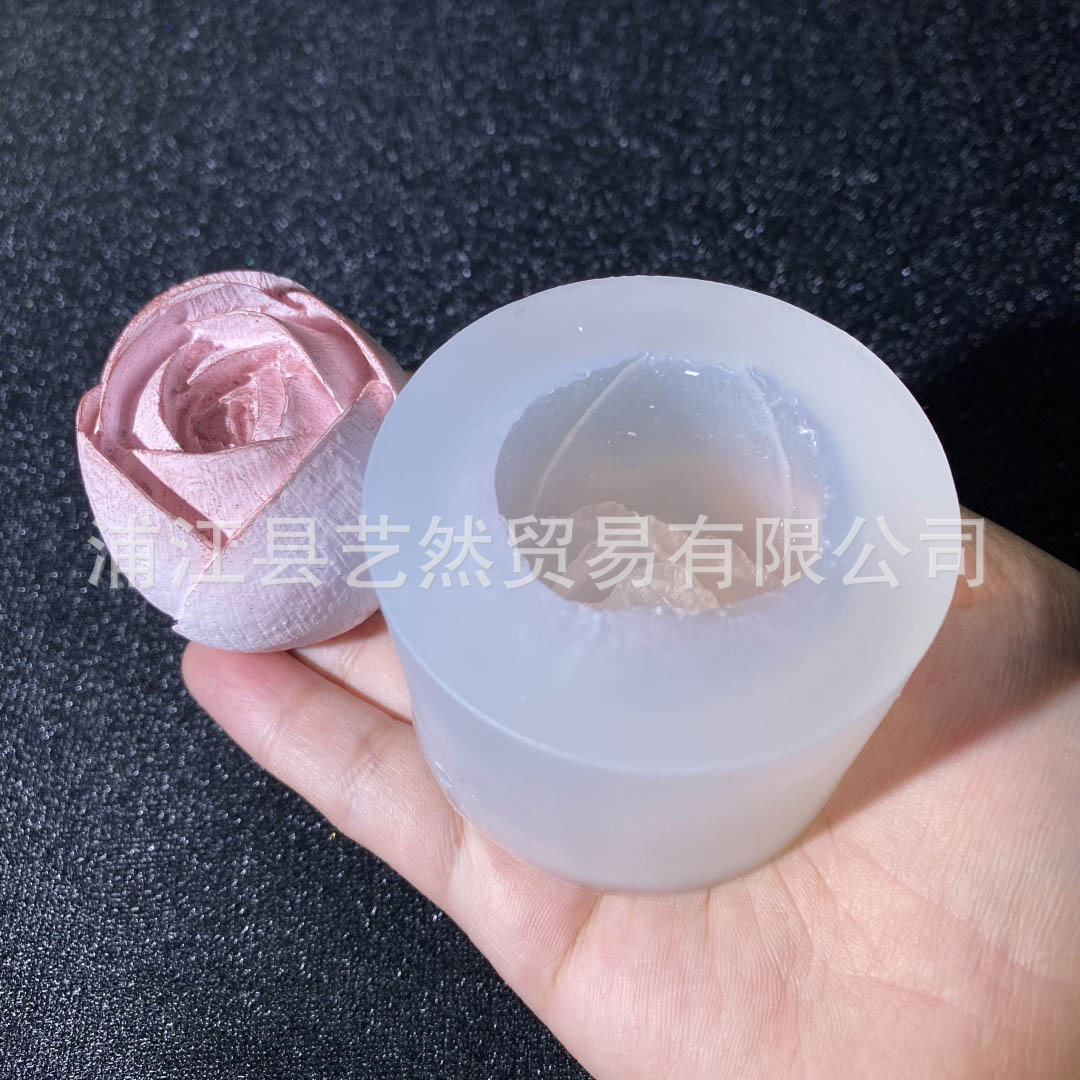 Simulación tridimensional forma de flor de tulipán molde de silicona DIY vela aromaterapia flor artificial molde epoxi accesorios de decoración de mesa