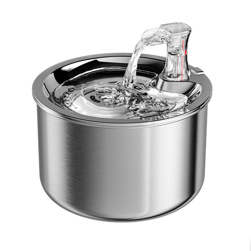 Amazon Pet Water Dispenser Stainless Steel Smart Cat and Dog Drinking Fountain Automatic Circulation Filtration Dog and Cat Supplies