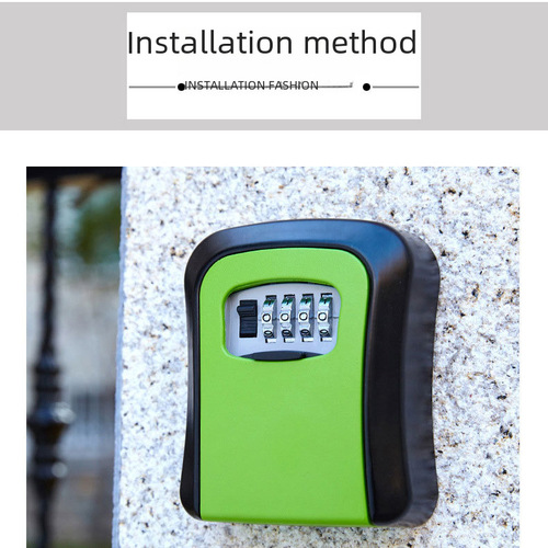 Temporary renovation password key box, construction site installed key cat eye password lock box, door construction site password box, plastic model