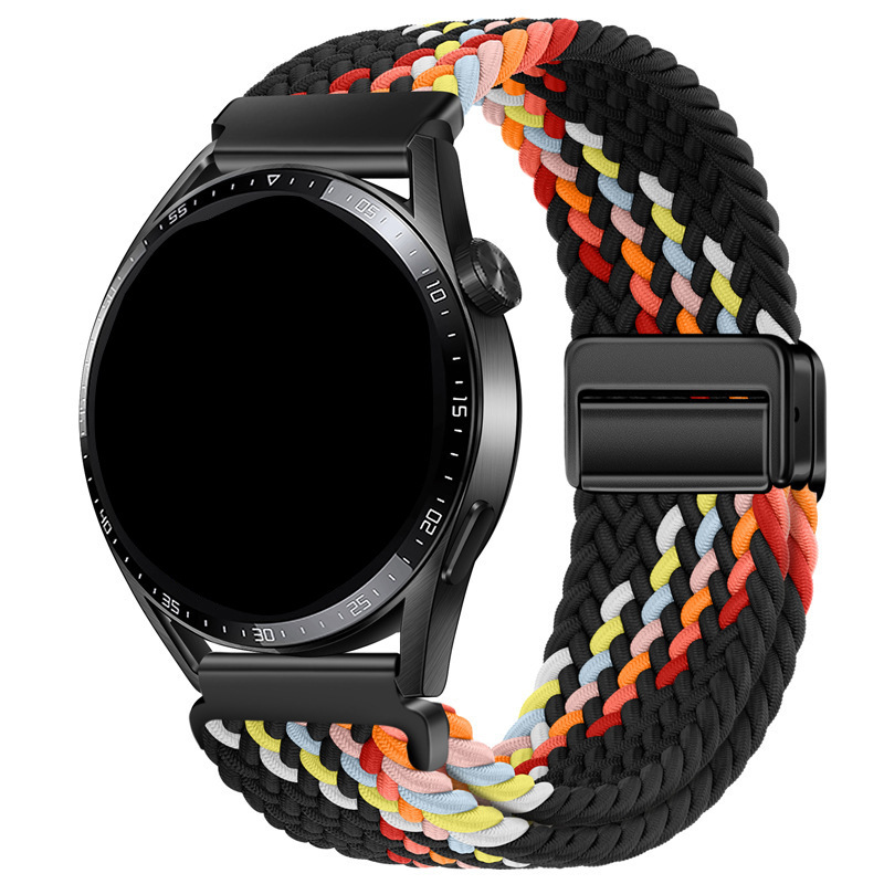 Applicable to fitbit versa2/3/4/Samsung Huawei watch strap woven metal internal magnetic buckle elastic band Applicable to fitbit versa2/3/4/Samsung Huawei watch strap woven metal internal magnetic buckle elastic band