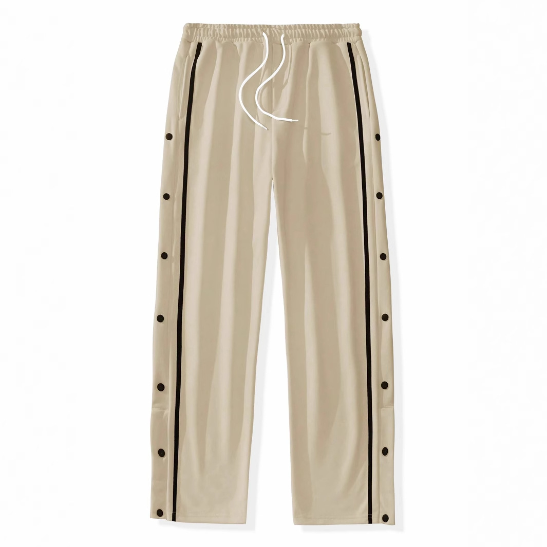 Ropa de hombre transfronteriza, pantalones casuales de hebilla de nuevo estilo, pantalones casuales de estilo retro, pantalones casuales de pie