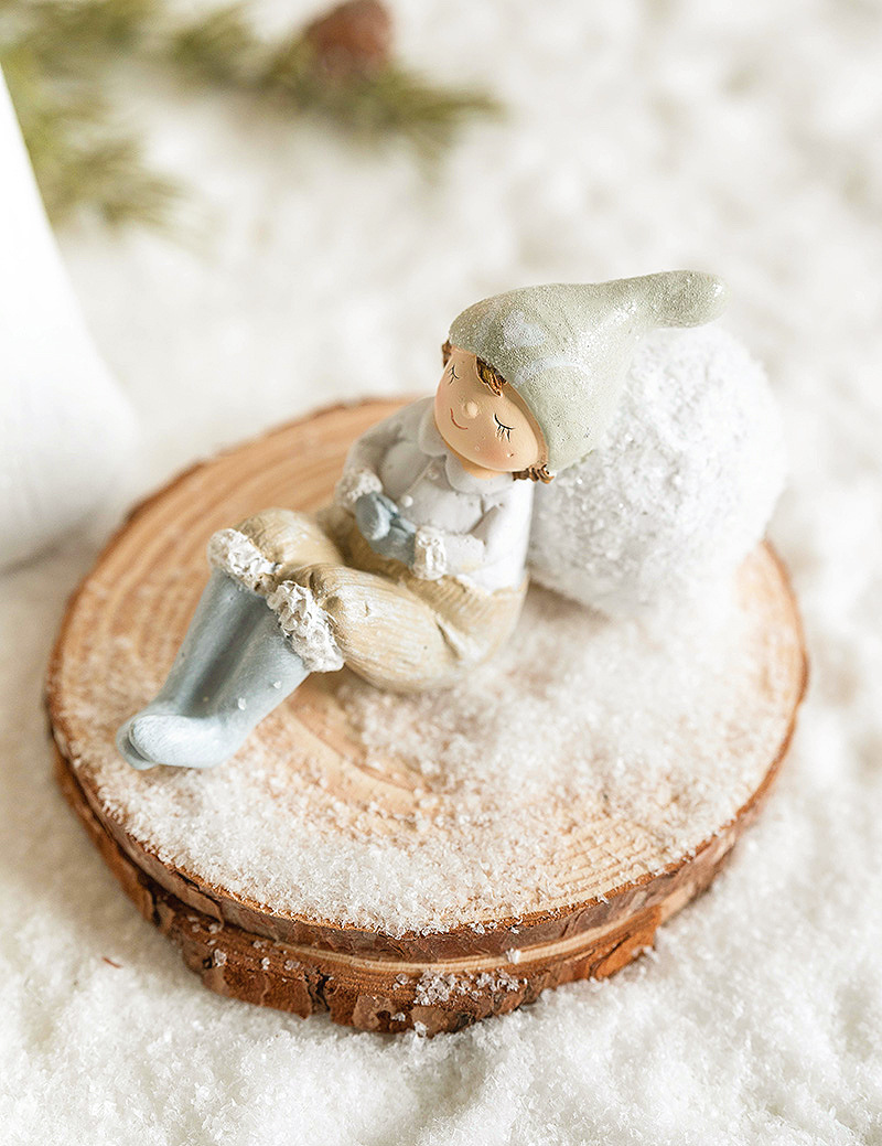 Pastoral, Korean Style Style Christmas Pastoral Korean Style Human Resin Holiday Party Hanging Ornaments Decorations Table Decoration
