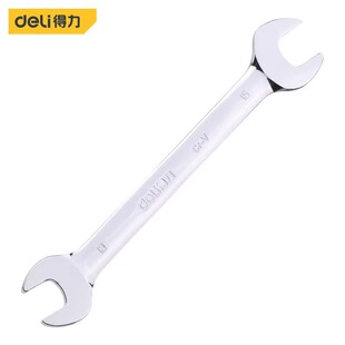 Deli Dl33326 Mirror Double Opening Wrench Chrome Vanadium Steel (Silver) 32X34Mm