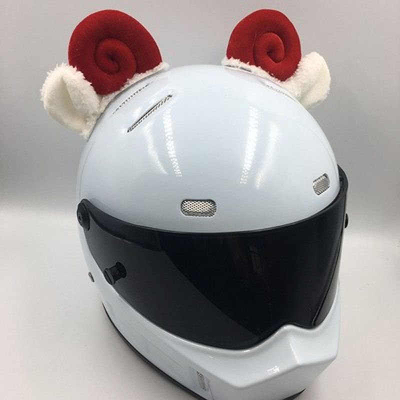 Auto Parts and Accessories: Motuoche Motorcycle Decoration - red-sheep-ears