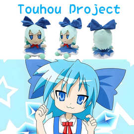 跨境新品Touhou Project游戏周边创意琪露诺毛绒玩具玩偶公仔