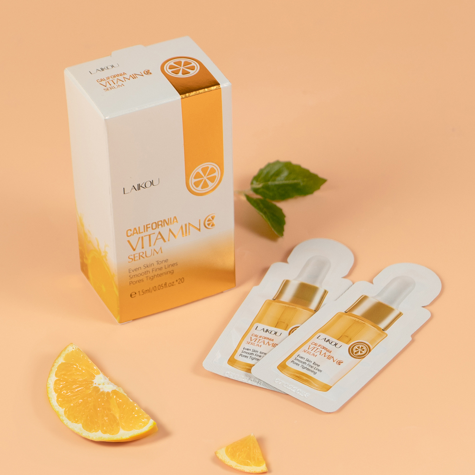 Cross-border Laicome Vitamin c Essence 1.5ml*20pcs Hydrating and Moisturizing Liquid Essence wholesale from the manufacturer undefined
