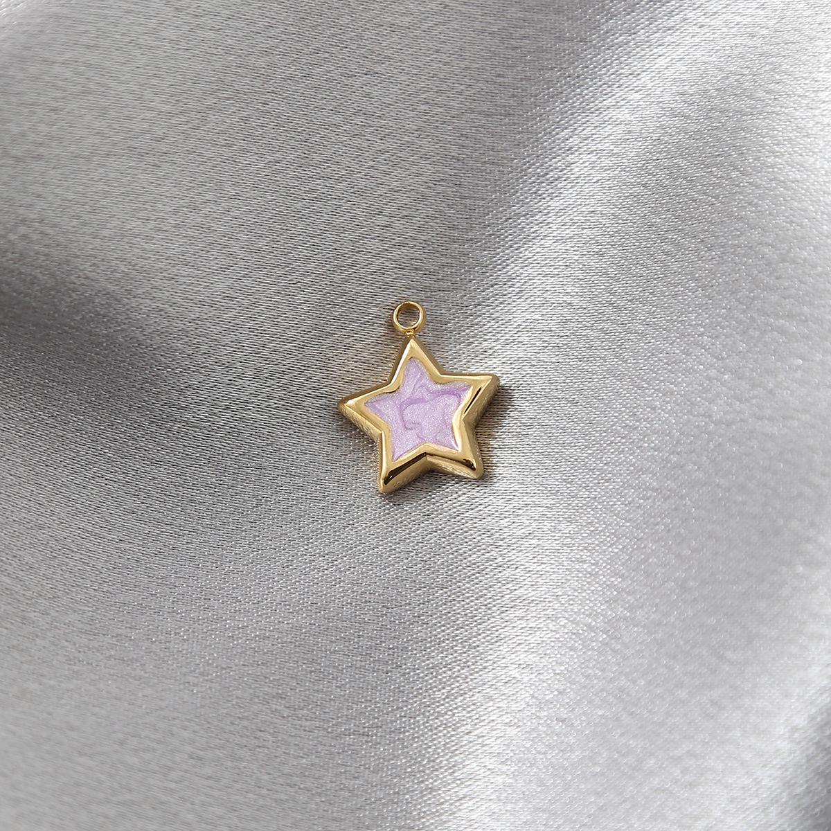 Plating Design 14*16MM 304 Stainless Steel Star Pendant Jewelry Accessories