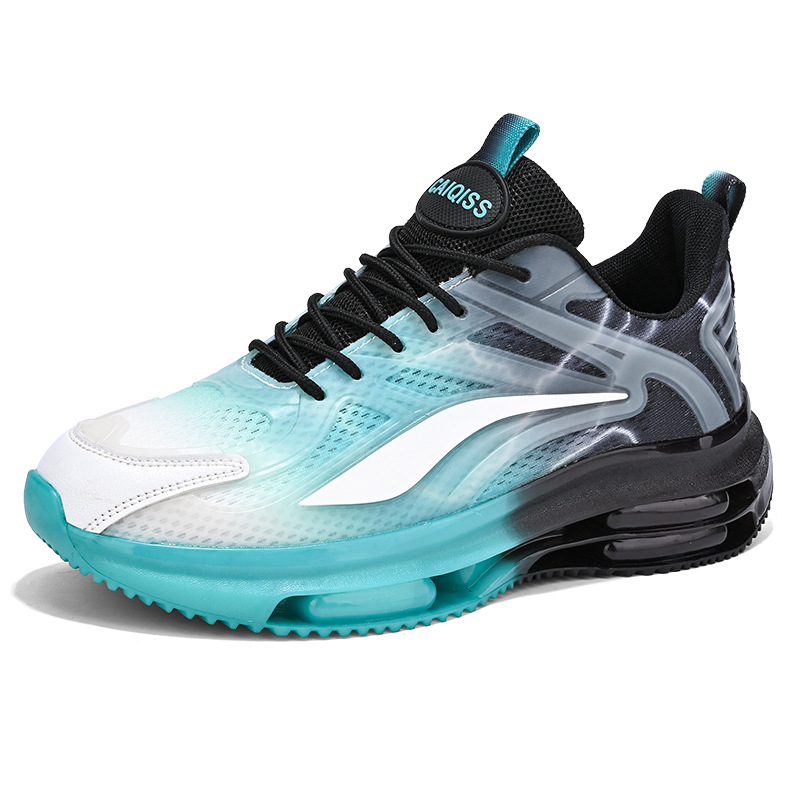 Zapatos de hombre de coco, superficie de malla transpirable, zapatos deportivos casuales, suela gruesa, aumento del colchón de aire, zapatos de moda de papá, venta al por mayor