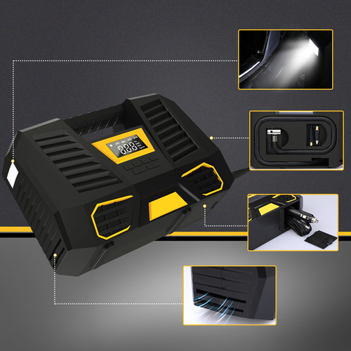 Smart Car Inflator Pump, Digital Car Tire Inflator, Wireless Car Air Pump, Portable Car Tire Inflator