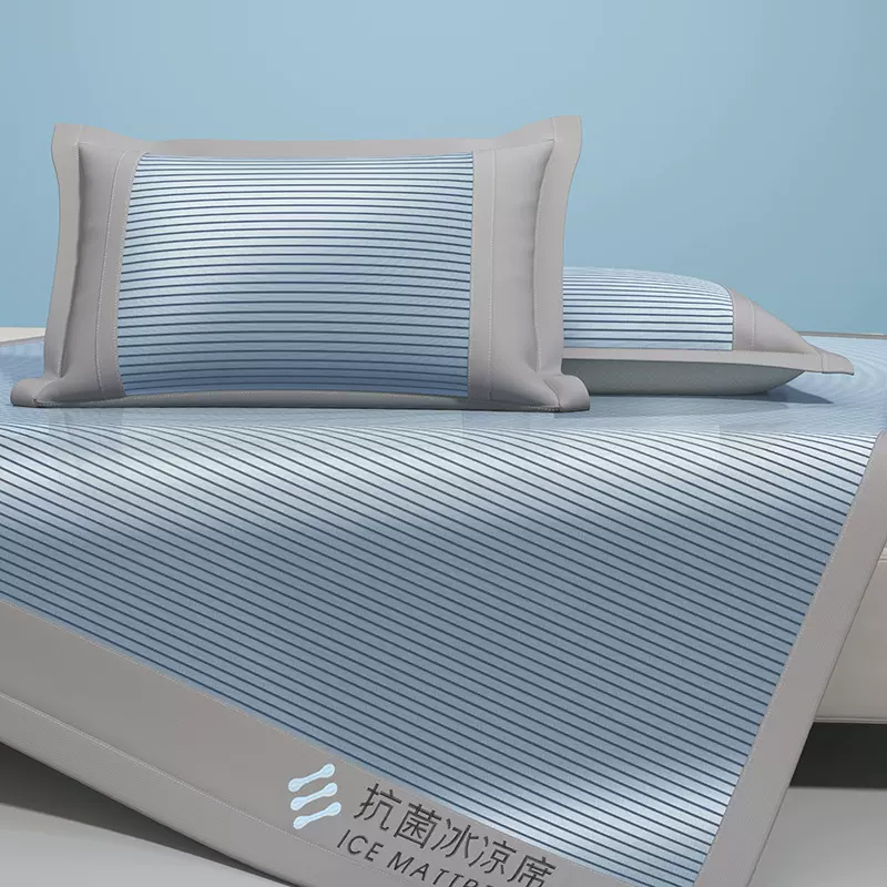 a类抗菌冰丝凉席三件套家用折叠空调席软席夏单人席子水洗空调席