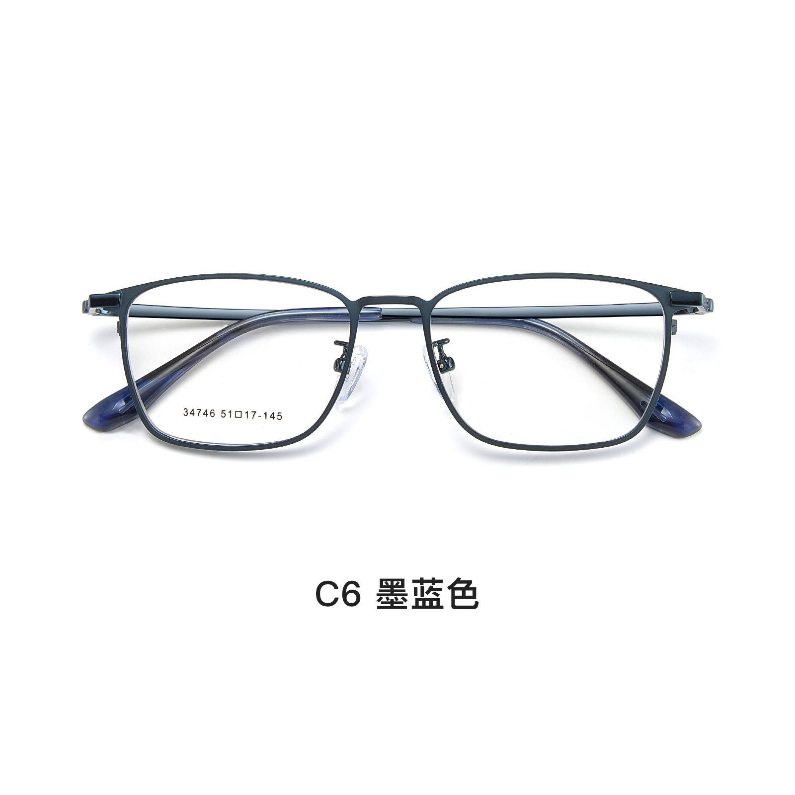 Inglés estilo de negocios hombre estereoscópico marco de gafas aleación vacío IP chapado no desvanecer marco de gafas al por mayor gafas