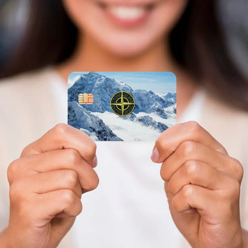 Calcomanía Impermeable para Tarjetas Bancarias de PVC Impermeable y Antideslizante para Tarjetas Bancarias