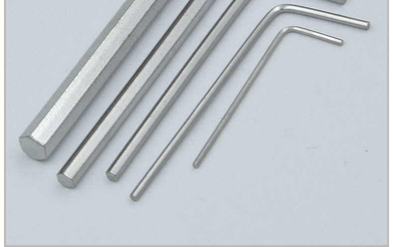 碳钢镀镍加硬L型内六角扳手