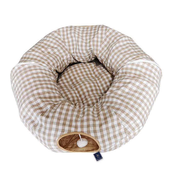 跨境热销可折叠猫隧道滚地龙玩具保暖猫窝猫钻洞秋冬猫床宠物用品