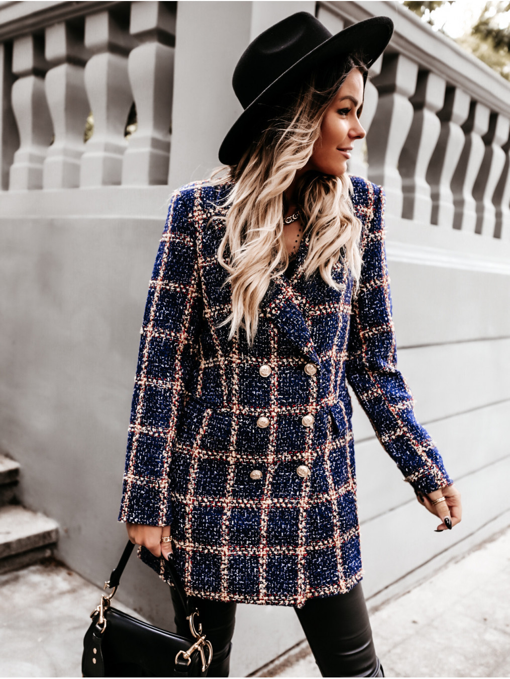Beliebte Herbst/Winter/Winter langärmelige zweireihige Wolljacke mit Anzugkragen_voghion.com