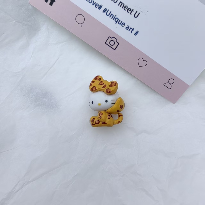 新款百变珠光KT猫羊眼挂件迷你小号公仔DIY手机贴片材料挂件装饰|undefined