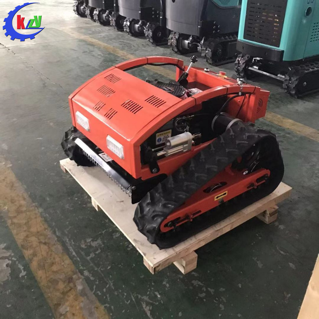 履带遥控式割草机 果园农林智能除草设备 遥控行走开荒爬坡剪草机