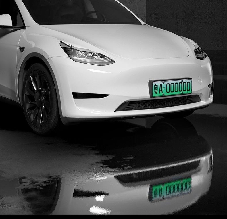 Suitable for Tesla's New Version Model Y/3 Full-Edge License Plate Frame, License Plate Holder, Protective Frame Cover, Modification Accessories Factory