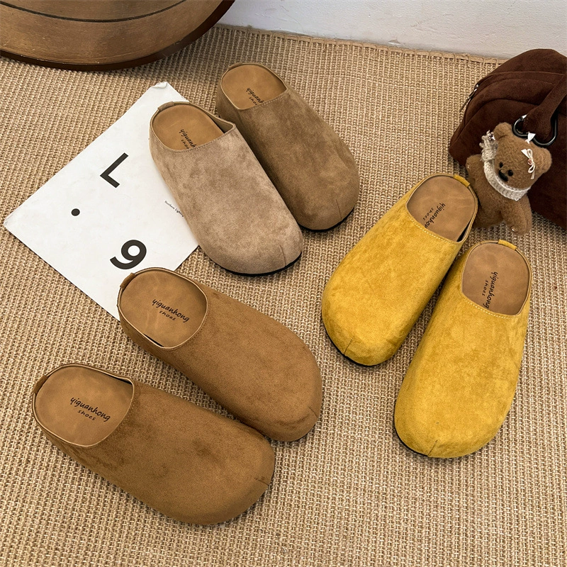 Тапочки на толстой подошве Birkenstock, войлочная подошва, женские летние шлепанцы 2025, новые осенние слипоны, уродливо-милые Birkenstock