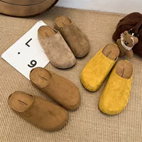 Тапочки на толстой подошве Birkenstock, войлочная подошва, женские летние шлепанцы 2025, новые осенние слипоны, уродливо-милые Birkenstock