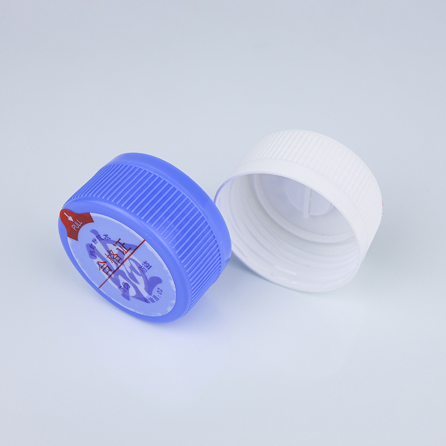 Proveedores al por mayor 55 calibre tapa roscada tapa circular 55MM roscada tapa plástica botella de PE cubierta desechable image 1