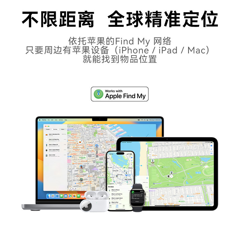 GPS全世界ロケーターはアップルのAirTagを適用します。|undefined