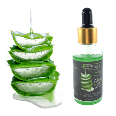 跨境蘆荟原液 面部祛痘保濕精華液曬後修護補水滋潤30ml