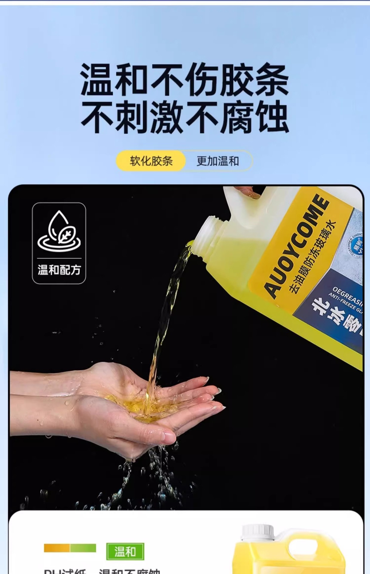 Oil Film Removal Glass Water Wiper Water for Automobiles to Remove Oil Film Winter Antifreeze Type Universal Icebreaker for All Seasons