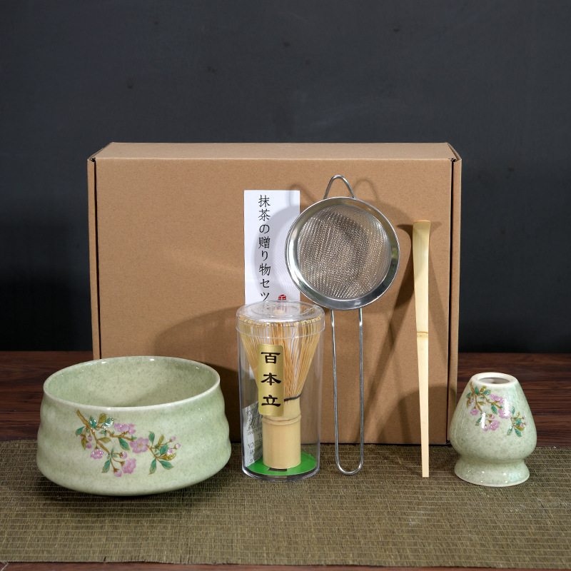 Matcha tazón té taza Matcha cepillo cien Benli taza de té Té juego de té Dinastía Song juego de té Matcha herramienta traje caja de regalo japonés