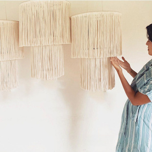 Supply Lampshade Woven Style Decorative Siam Cross-Border Chandelier Home Tapestry Nordic Handmade