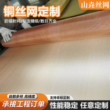 信号屏蔽紫铜网80目100目磷铜密目防干扰接地导电黄铜丝过滤网