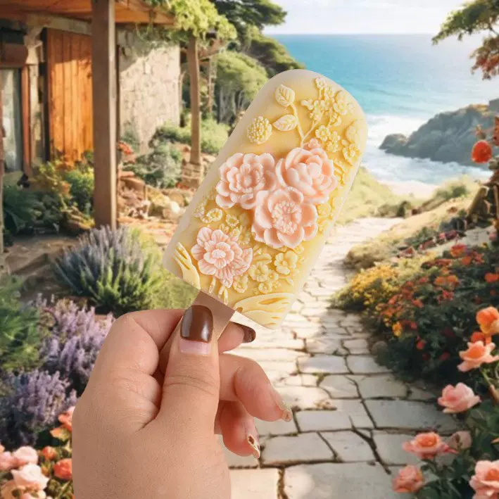 米颂 繁花雪糕模具景区文创冰淇淋磨具自制冰棒冰棍硅胶磨具