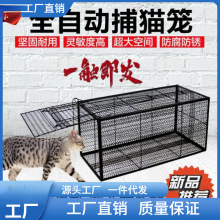 捉野猫流浪猫家用野外捕捉器工具捕猫笼全自动捉猫大号跨境专爆款