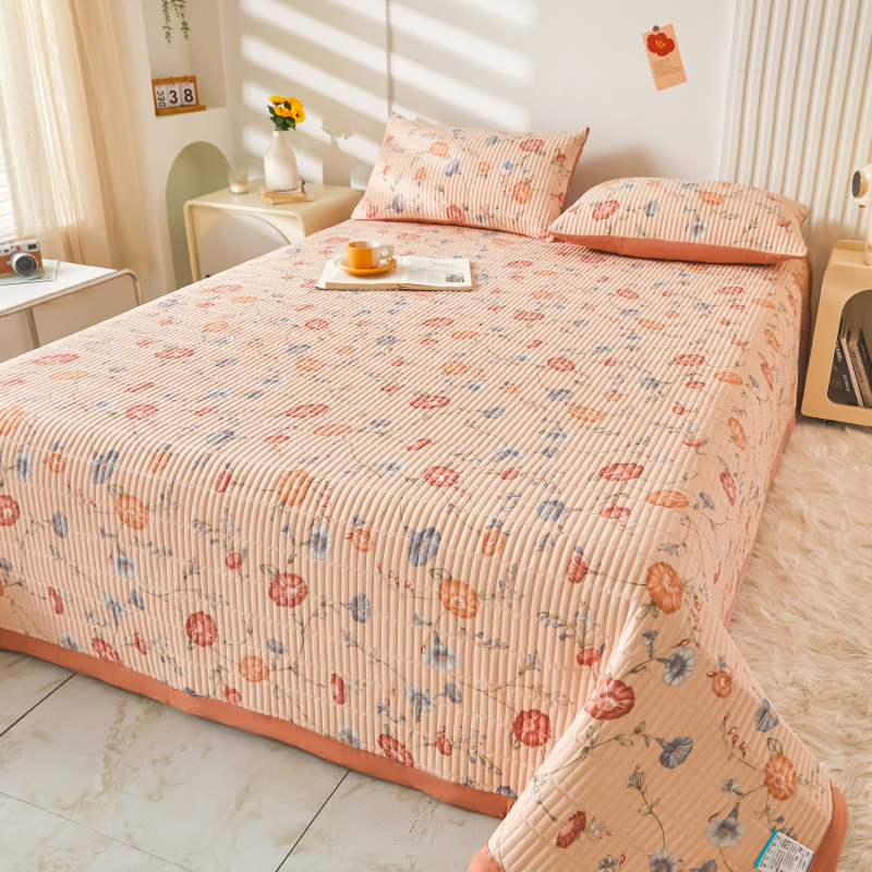 2025 nuevo estilo cubierta de cama de verano tatami de una pieza especial sábana acolchada cubierta de cama dormitorio individual juego de tres piezas