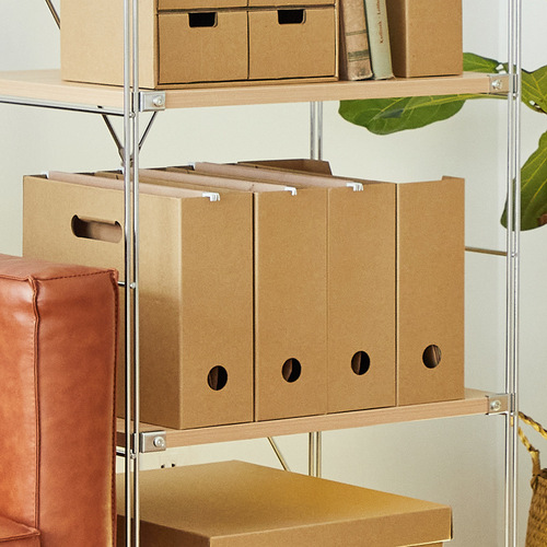 Leather paper book box storage box book simple new folder organizer box portable paper box storage box