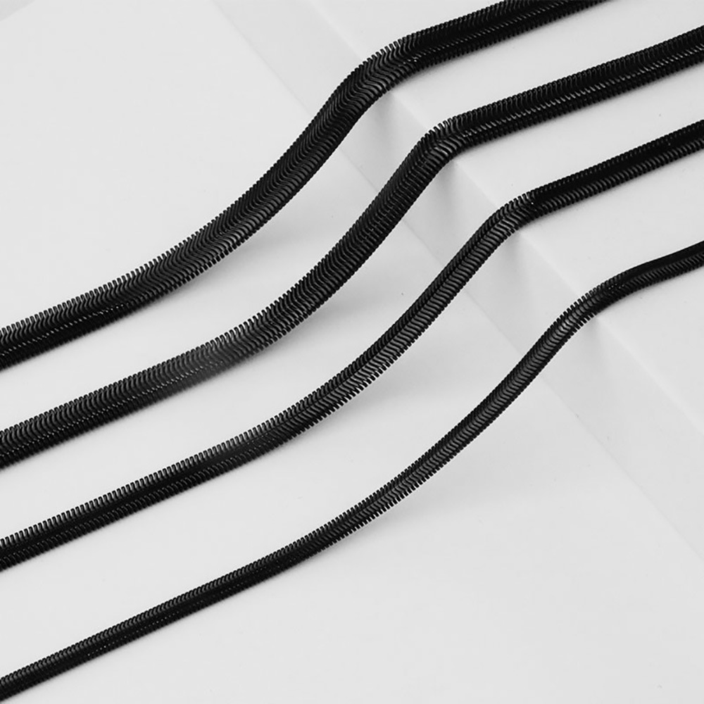 Fashion Solid Color Titanium Steel Plating Necklace 1 Piece