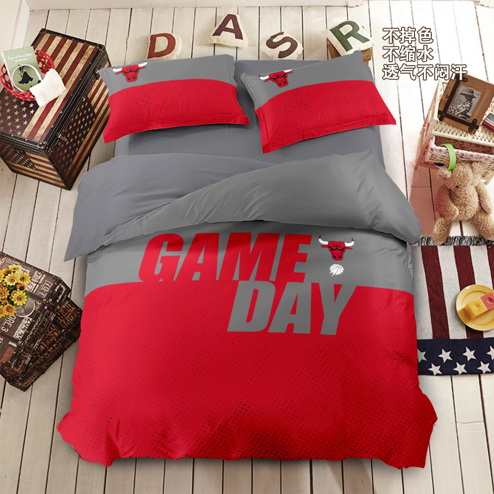 Juego de cuatro piezas de baloncesto de la nba, ropa de cama de los lakers, ropa de cama de los Warriors de Golden state, ropa de cama del dormitorio masculino, juego de tres piezas