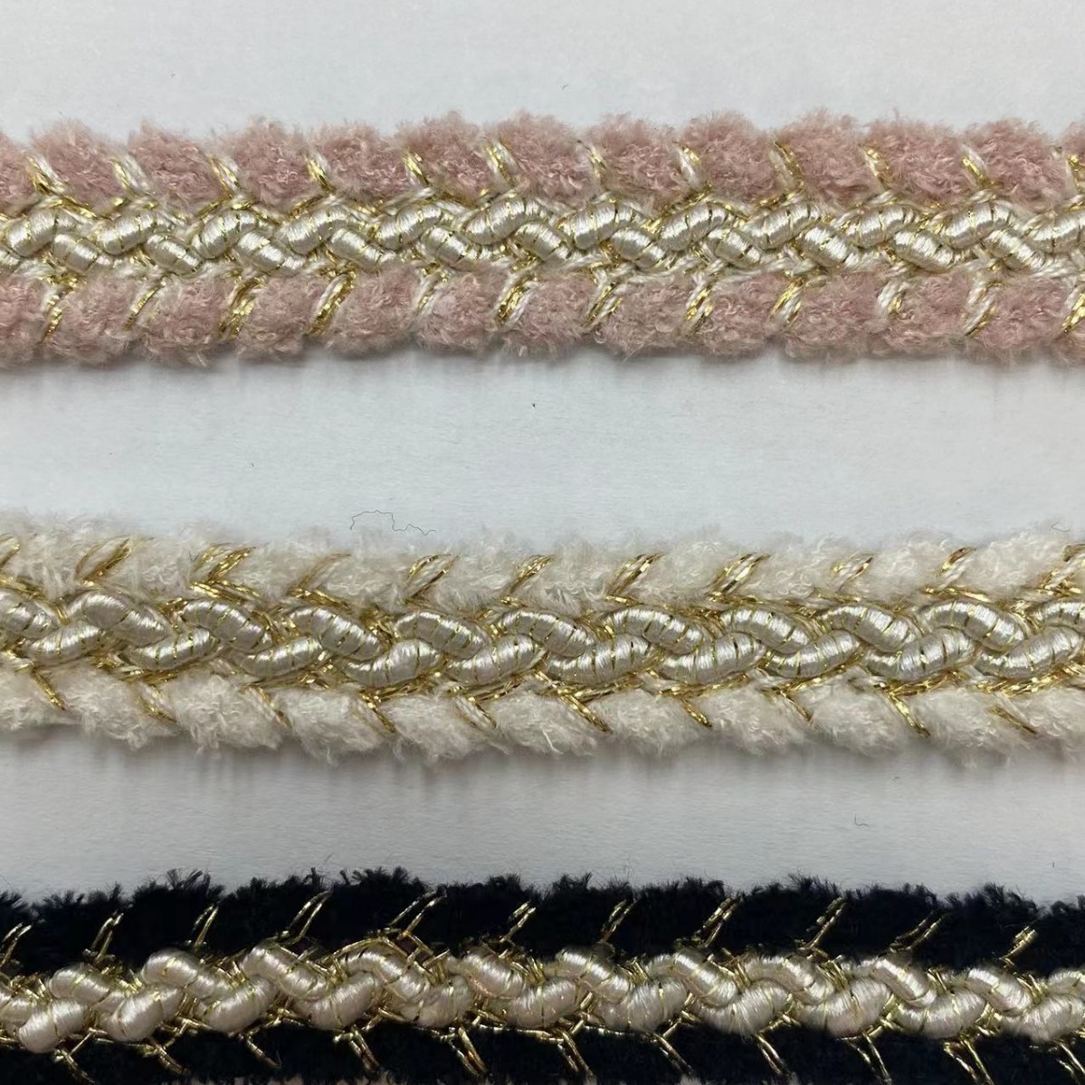 小香风金丝编织织带花边 服装辅料腰带设计辅料 鞋材辅料窗帘X20