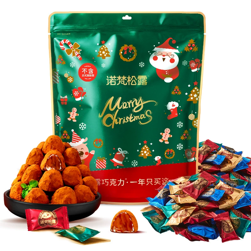 Шоколадные конфеты Novan Truffle 500г в пакете, свадебный подарок для девушки, сладости и закуски