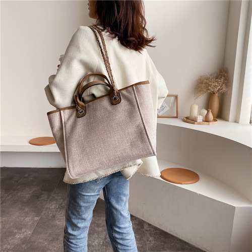 Wholesale foreign trade  new European and American bucket bag large capacity portable shoulder crossbody chain tote bag trendy
