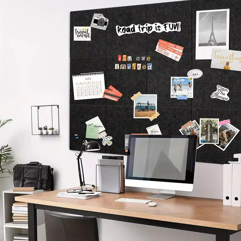 Cross-Border Supply of Felt Sound-Absorbing Panels, Self-Adhesive Bulletin Boards, Felt Boards, Message Boards, Soundproof Panels, Home Decoration Wall Stickers