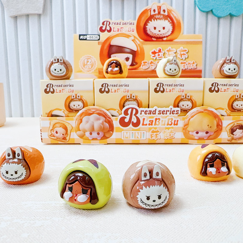 新商品LABUBUパンシリーズ樹脂小萌粒布ファッション玩具公仔DIYデスクトップ置物卸売り|undefined